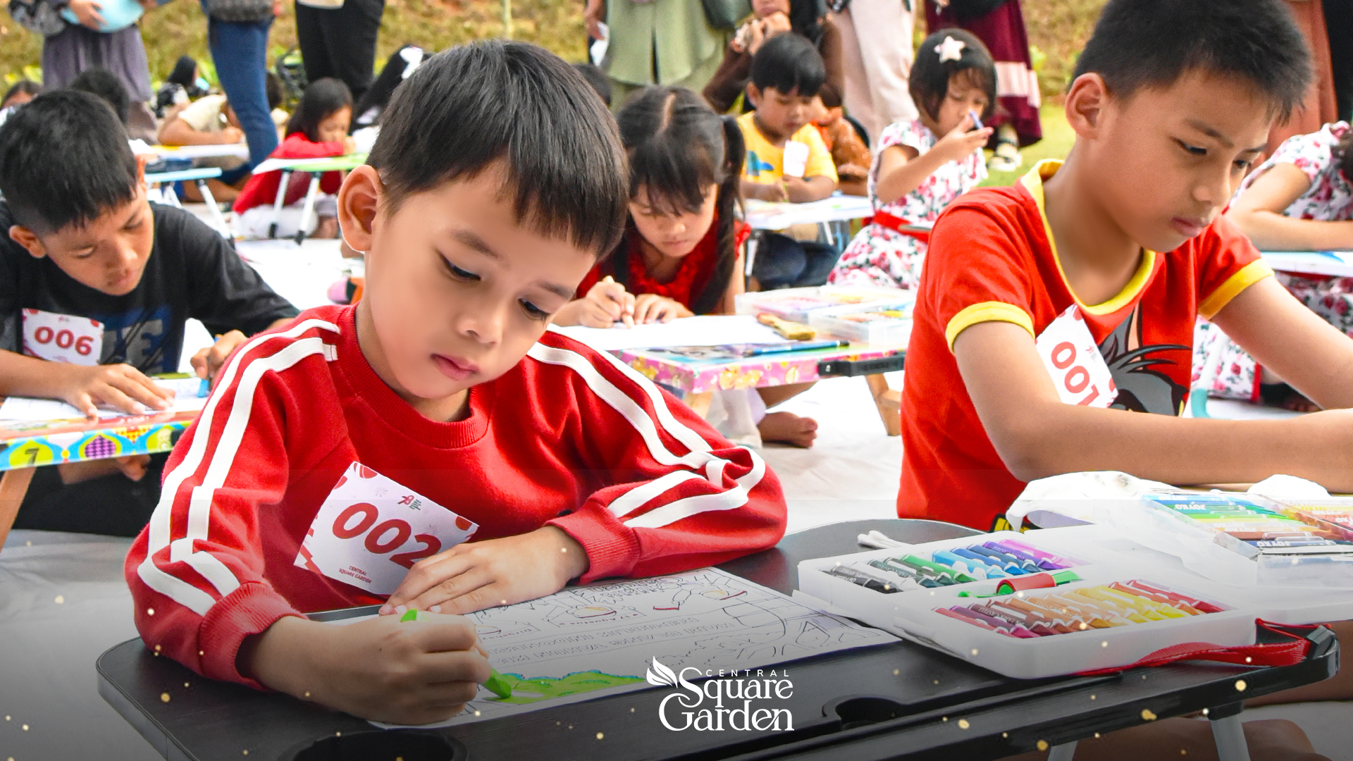 Semarak HUT RI ke 78, Lomba Mewarnai “Colorful Nation” di Central Square Garden